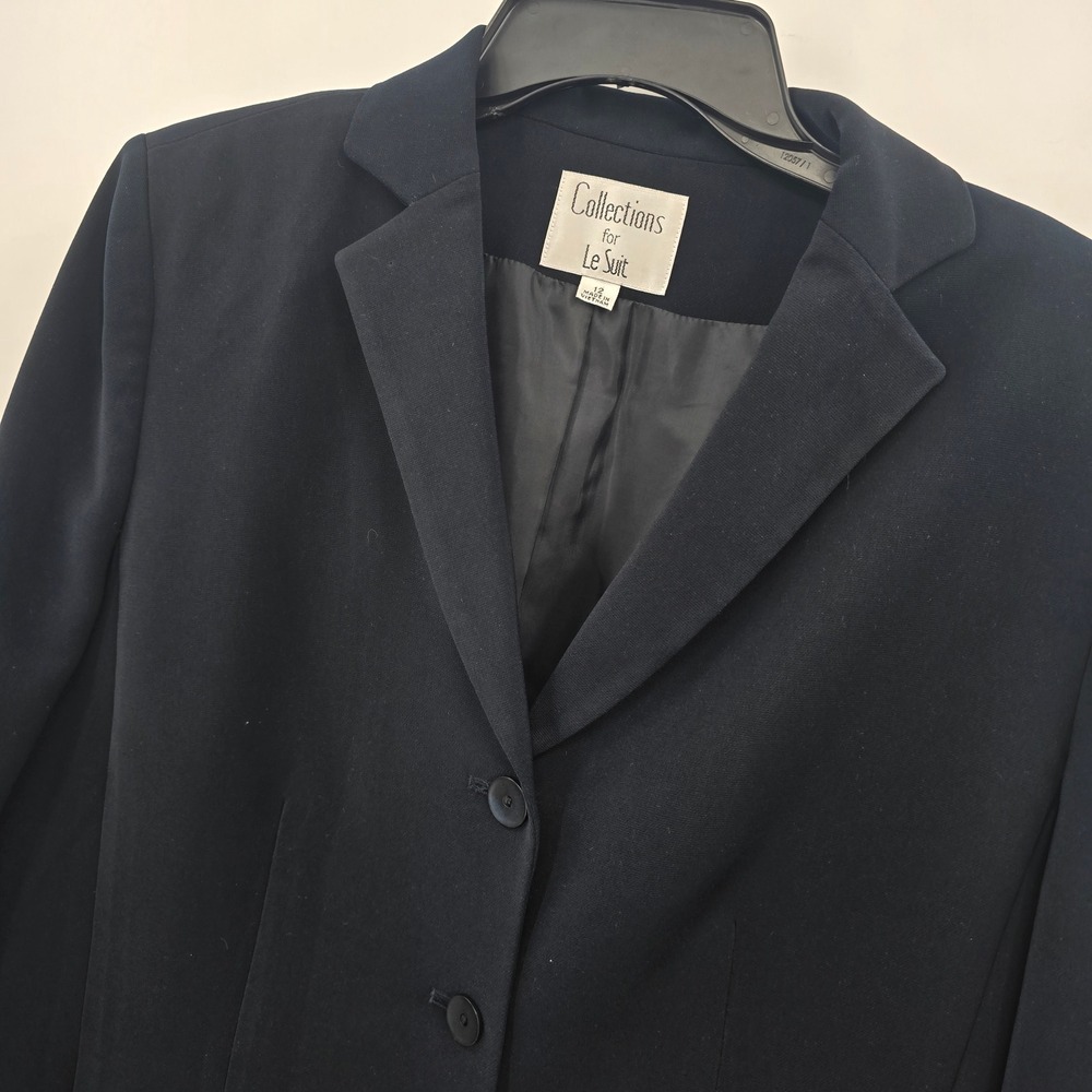 Collections for Le Suit Blazer Womens 12 Black 3-Button Jacket Women